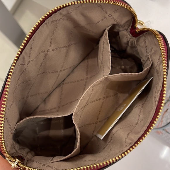 MICHAEL KORS Jet Set Medium Logo Dome Satchel Mulberry Multi - Picture 8 of 16